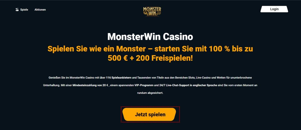 Monsterwin – Top Casino ohne deutsche Lizenz mit schnellen Auszahlungen