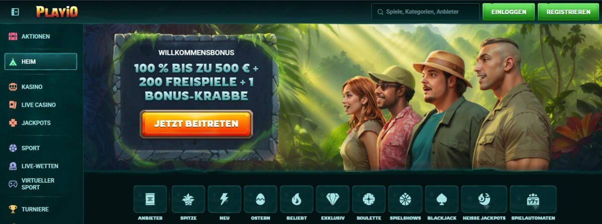Playio – Modernes Spielerlebnis und großzügige Bonusaktionen