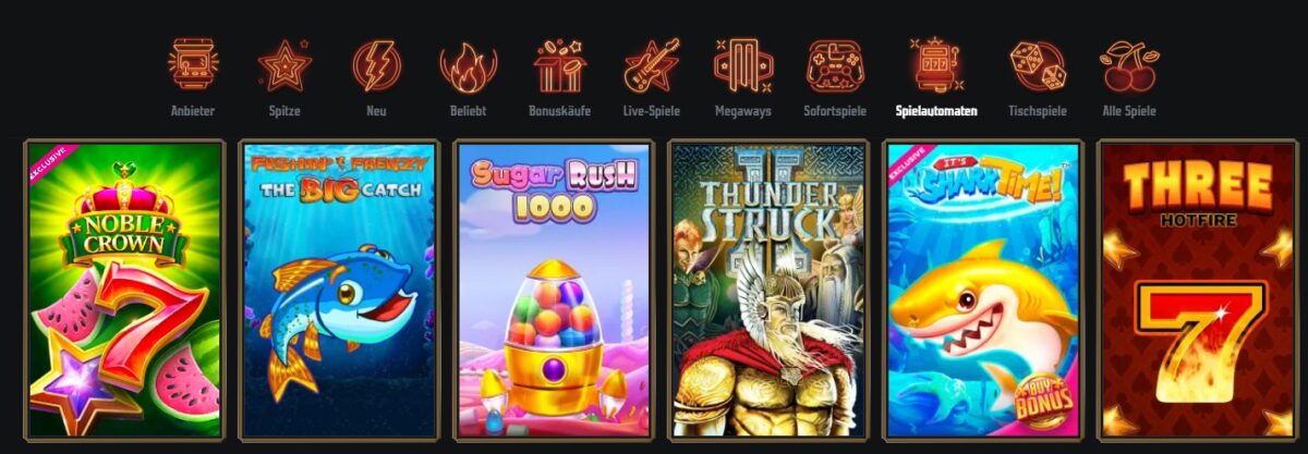 Slot-Spiele, Megaways und progressive Jackpots
